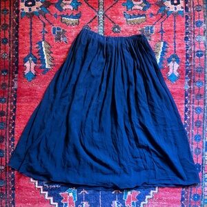 ASCIARI Silk Skirt - Midnight Blue - Handmade in Italy - $950 - Size 1 / XS S